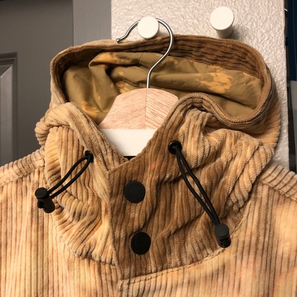 BNWT Size Medium - Brain Dead FW21 Cream Dyed Corduroy Striped Racing Jacket - Picture 12 of 13